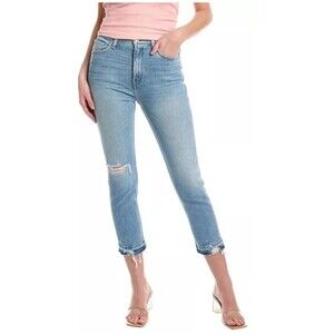 Hudson Harlow Ultra High-Rise Cigarette Petite Jean Women's Blue New Size 28